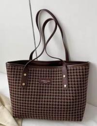 Grameen check tote bag