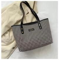 Grameen check tote bag