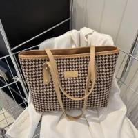 Grameen check tote bag