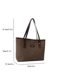 Grameen check tote bag