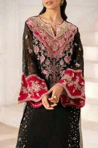 Georgette Embroidery Three Piece