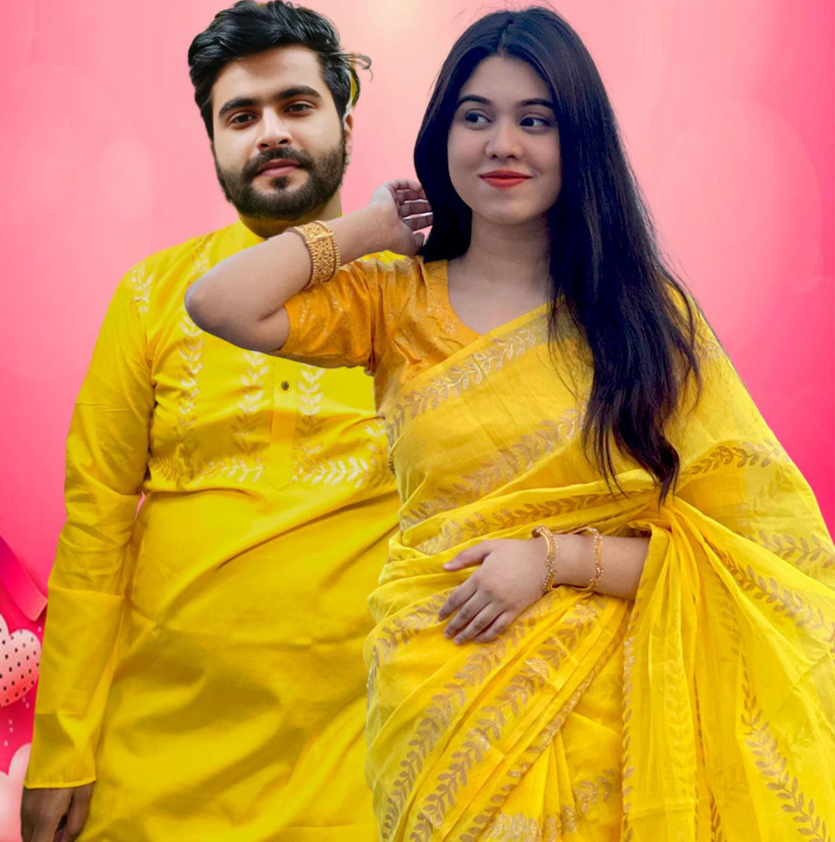 Sharee Panjabi Couple Set