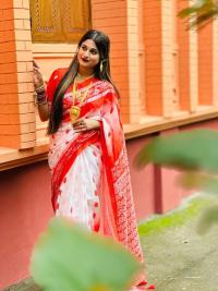 Chanderi silk sharee with blause pcs
