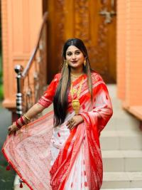 Chanderi silk sharee with blause pcs