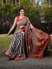 Digital Print Silk Sharee