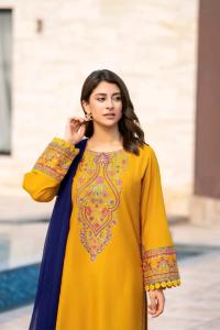 Sequence Embroidery Three Piece
