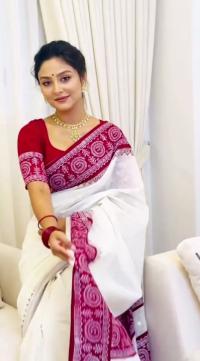 Skin Print Half Silk Sharee with Blouse Piece