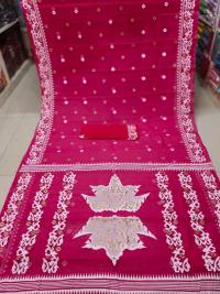 Half Silk Sharee with Blouse Piece