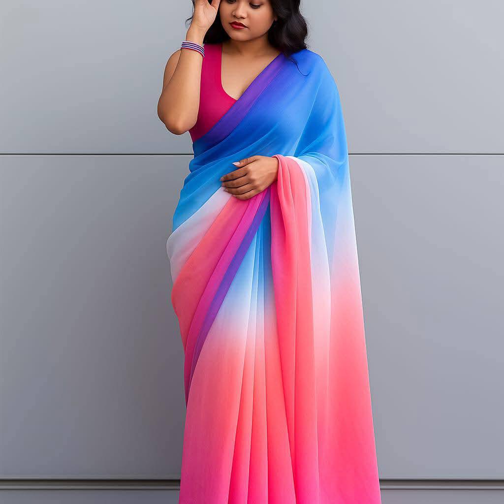 Rongdhonu  Georgette sharee