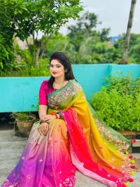 Stylish cotton share with blause pcs