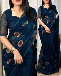 Premium Micro Georgette Saree