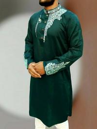 Soft Cotton Embroidery Panjabi