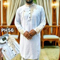 Soft Cotton Embroidery Panjabi