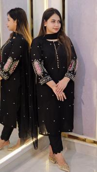 Embroidery Three Piece