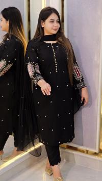 Embroidery Three Piece