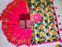 Sharee Panjabi Couple with Blouse Piece