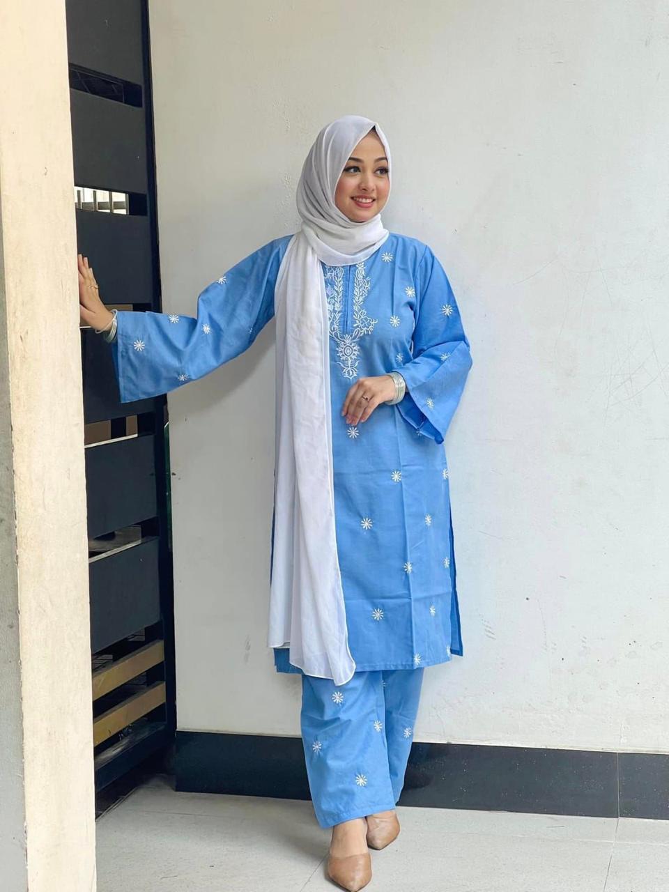 Embroidery  Three Piece Set