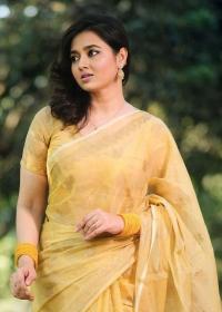 Semi Moslin Sharee with Blouse Piece