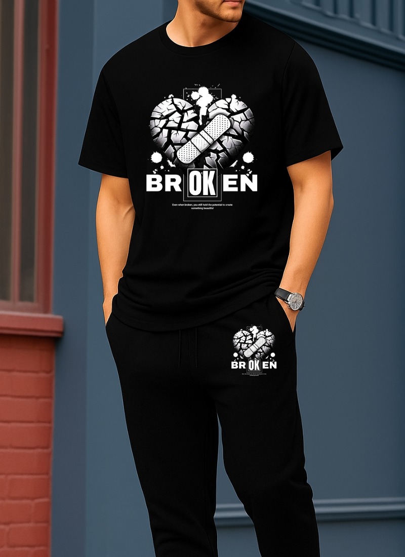 Cotton Tshirt & Trouser Combo Set - Nazmas Shop Online at Best Price BD