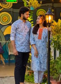 Shirt and Two Piece Couple Dress