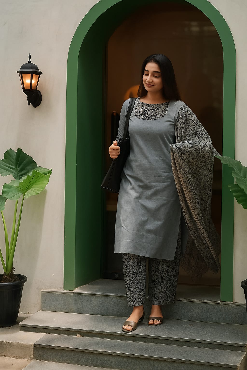 প্রিমিয়াম কটন রেডিমেড থ্রি পিস সেট | আরামদায়ক সালোয়ার কামিজ ও ডিজিটাল প্রিন্ট ওড়না সহ | সাইজ ৩৬ থেকে ৪৬