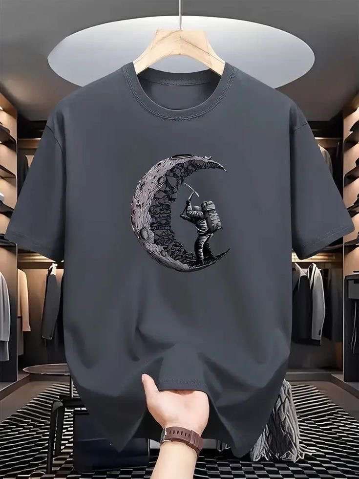 Drop Shoulder Tshirt with DTF Print