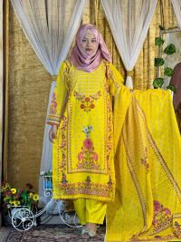 Indian Weightless Georgette Three-Piece