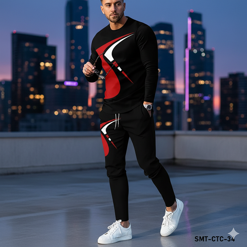 Nazmas Full Sleeve T-Shirt & Trouser Set - Shop Online Now!