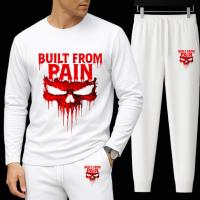 Long Sleeve Drop Shoulder Tshirt and Trouser Set