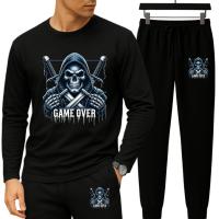 Long Sleeve Drop Shoulder Tshirt and Trouser Set