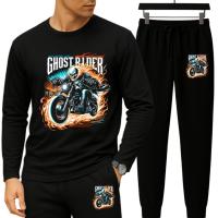 Long Sleeve Drop Shoulder Tshirt and Trouser Set