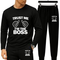 Long Sleeve Drop Shoulder Tshirt and Trouser Set