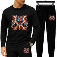 Long Sleeve Drop Shoulder Tshirt and Trouser Set