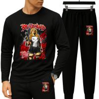 Long Sleeve Drop Shoulder Tshirt and Trouser Set