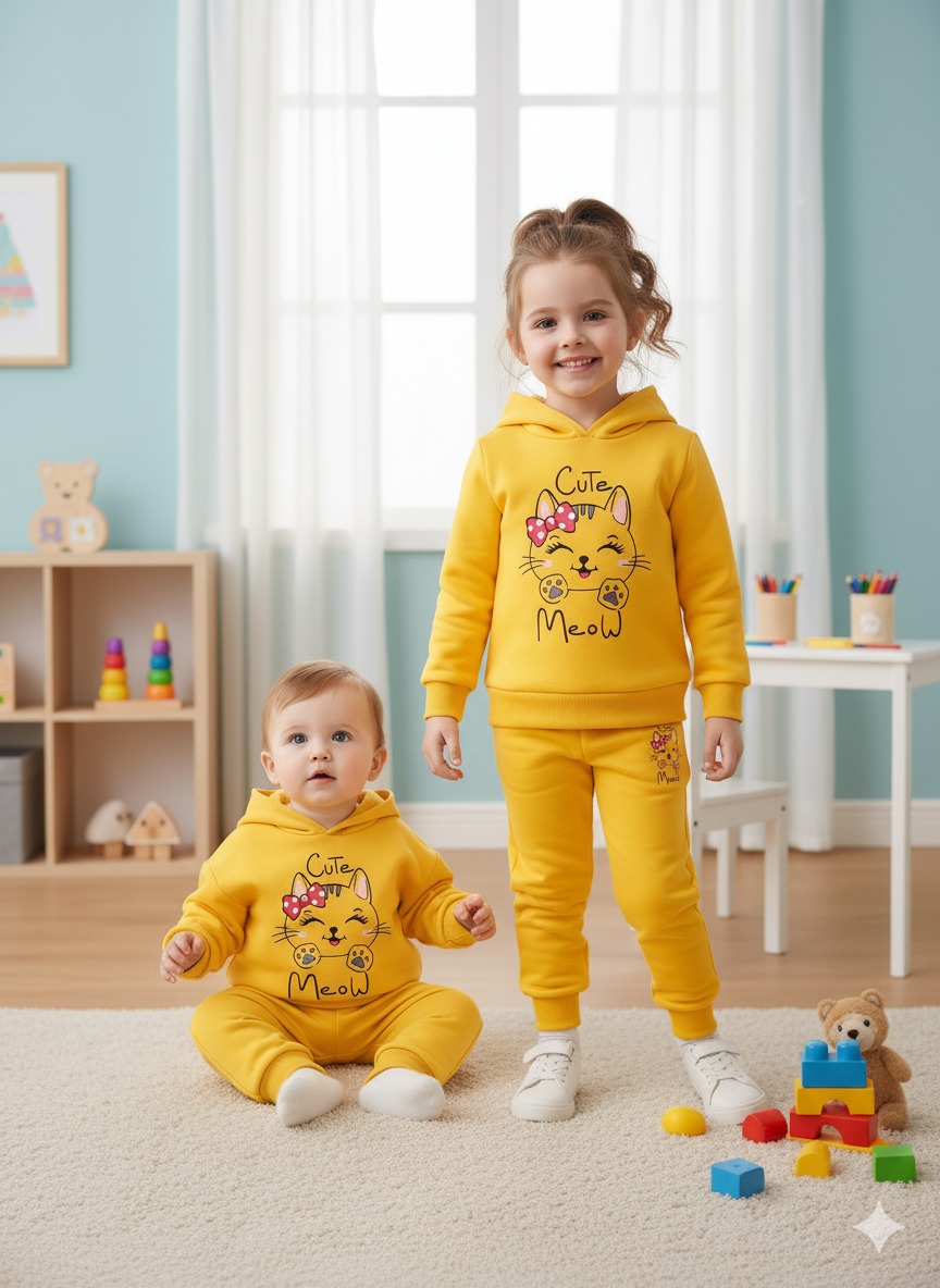 Elegant Stylish Baby Hoodie Set