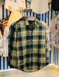 Pure Cotton full Sleeve Check & Print Shirt for Men's