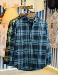 Pure Cotton full Sleeve Check & Print Shirt for Men's