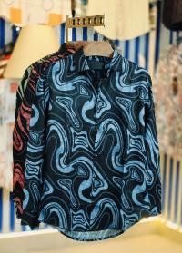 Pure Cotton full Sleeve Check & Print Shirt for Men's