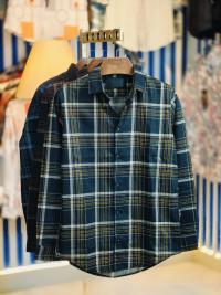 Pure Cotton full Sleeve Check & Print Shirt for Men's