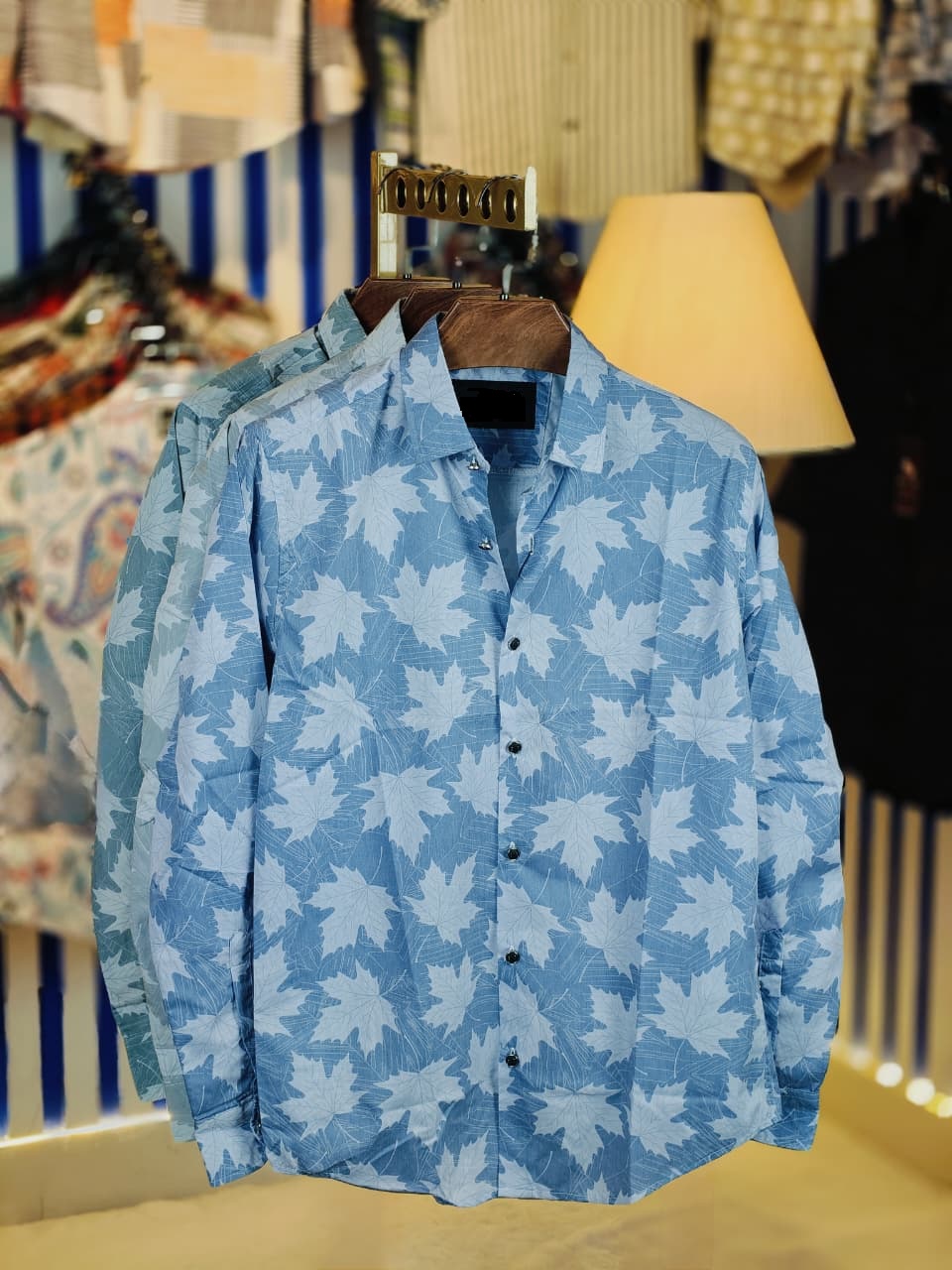 China Pure Black Magnet Cotton Full sleeve Shirt