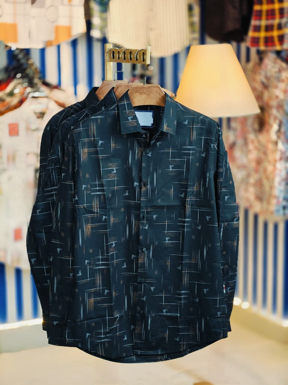 Black Pure Cotton Full sleeve Shirt