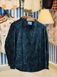 Black Pure Cotton Full sleeve Shirt