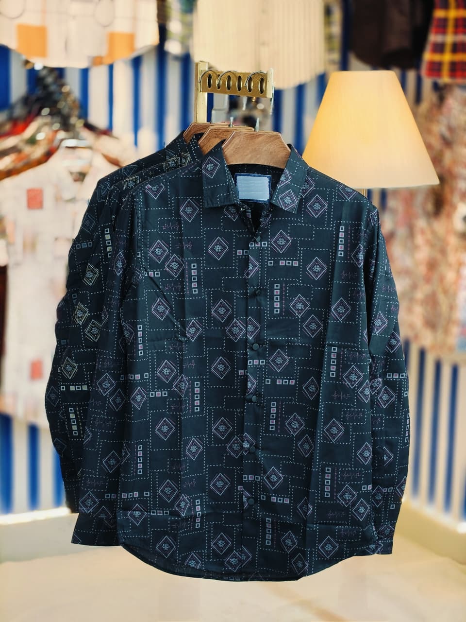 Black Pure Cotton Full sleeve Shirt