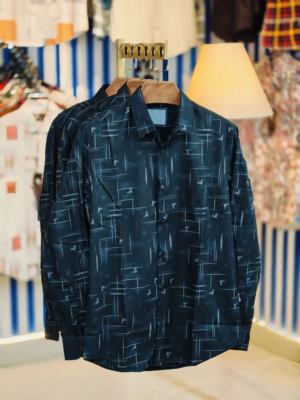 Black Pure Cotton Full sleeve Shirt