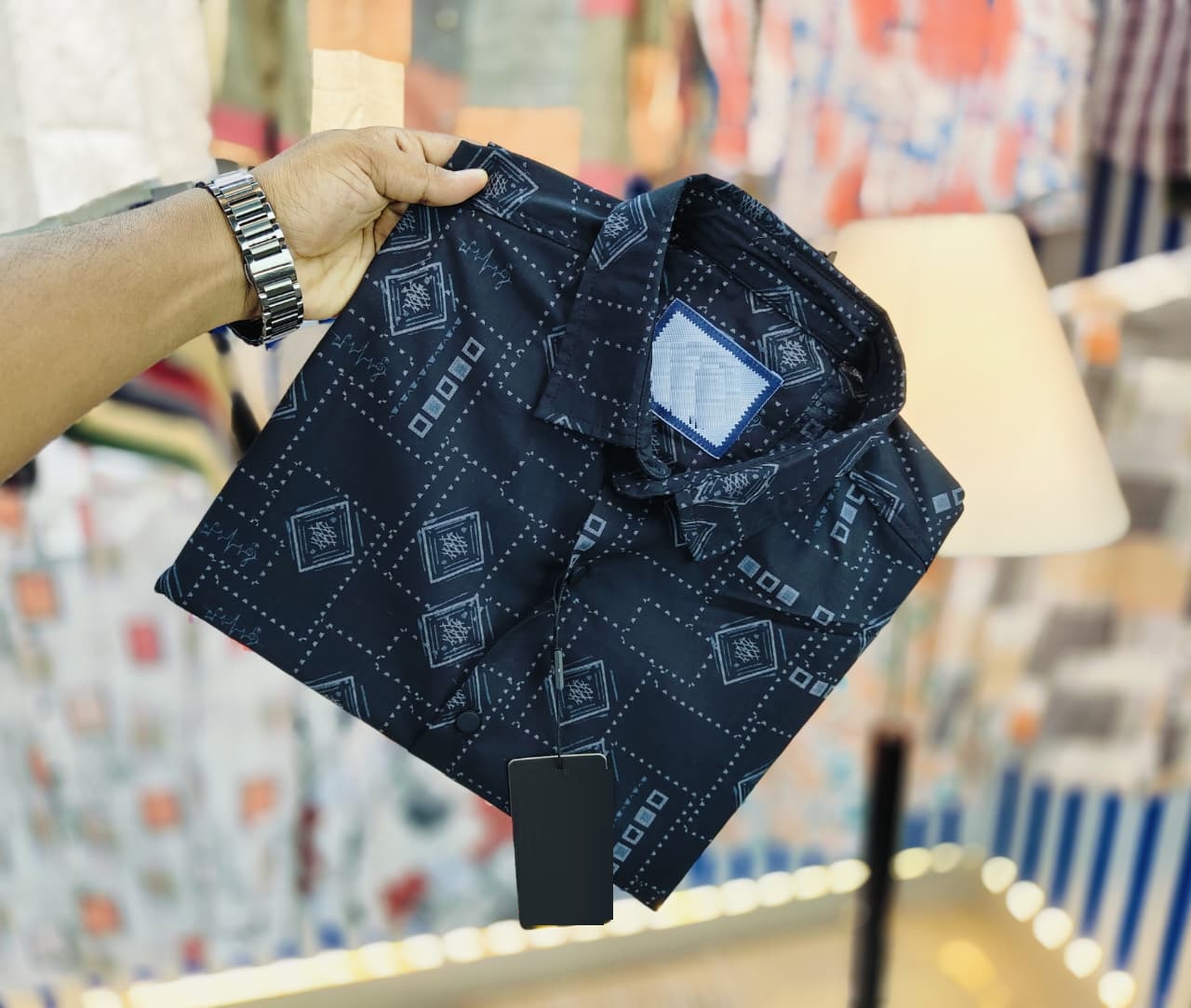 Black Pure Cotton Full sleeve Shirt