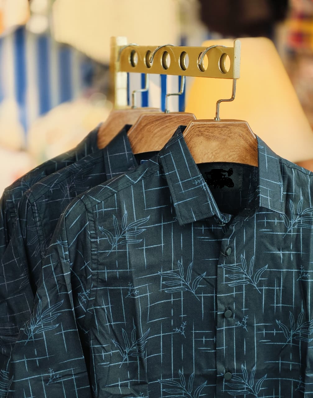 Black Pure Cotton Full sleeve Shirt