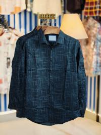 Black Pure Cotton Full sleeve Shirt