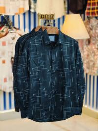 Black Pure Cotton Full sleeve Shirt