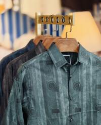 Black Pure Cotton Full sleeve Shirt