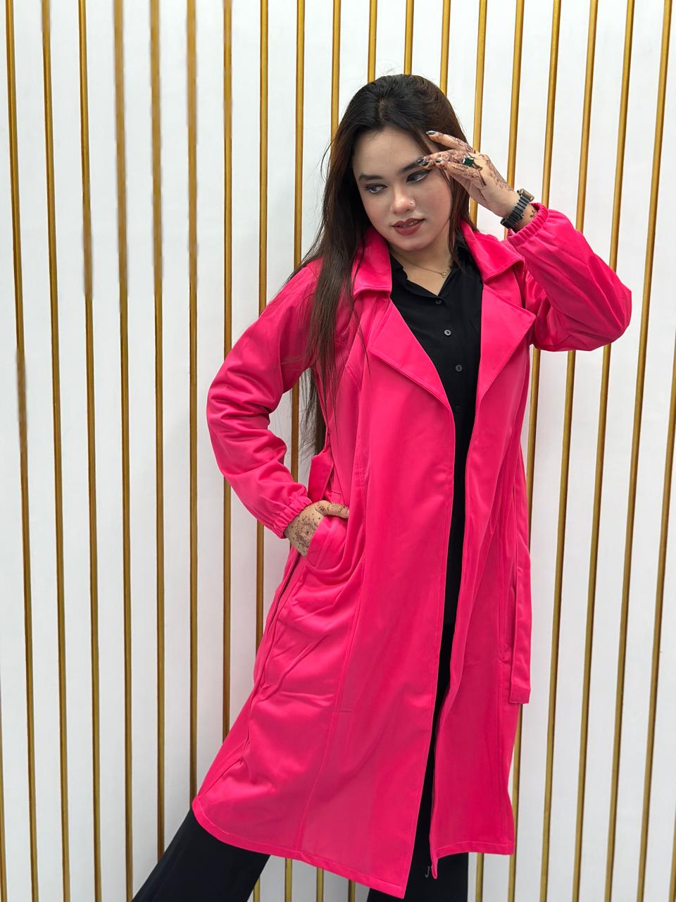 Stylish Ladies Overcoat (Belt System)